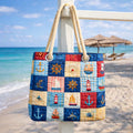 Χειροποίητη Τσάντα Θαλάσσης – Marine Patchwork