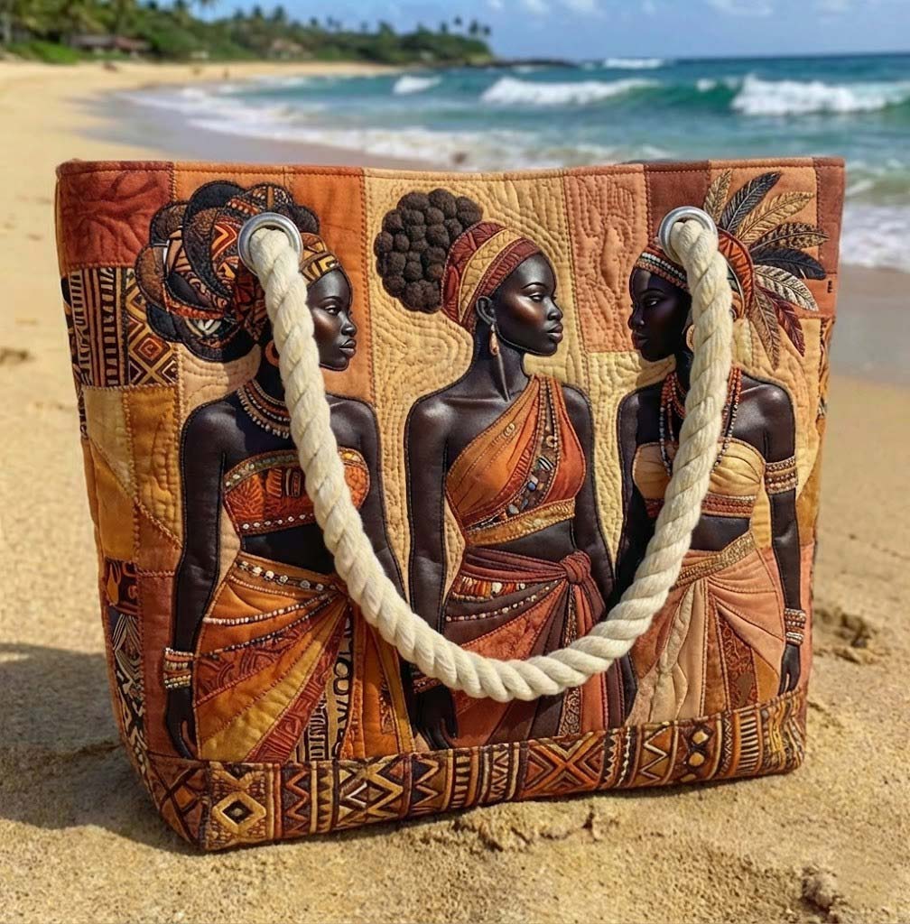 Χειροποίητη Τσάντα Θαλάσσης – Melanin Queens Glow