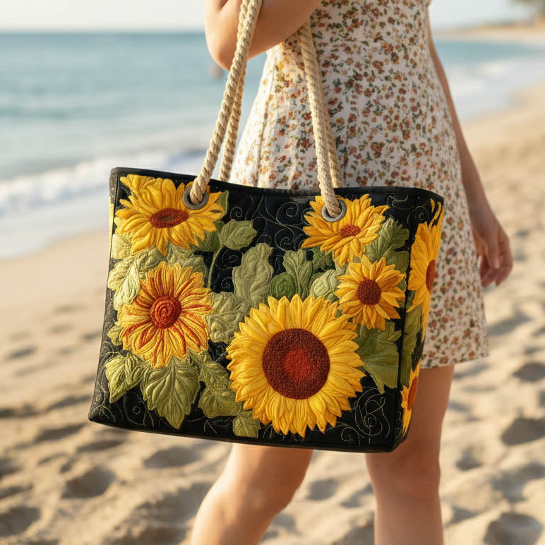 Χειροποίητη Τσάντα Θαλάσσης – Sunflower