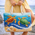Χειροποίητη Τσάντα Θαλάσσης – Tropical Turtle