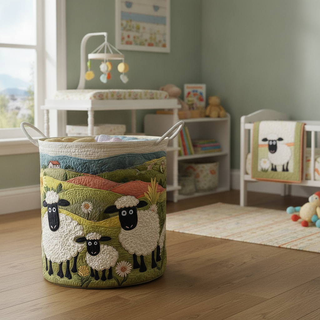 Καλάθι Απλύτων – Cozy Sheep