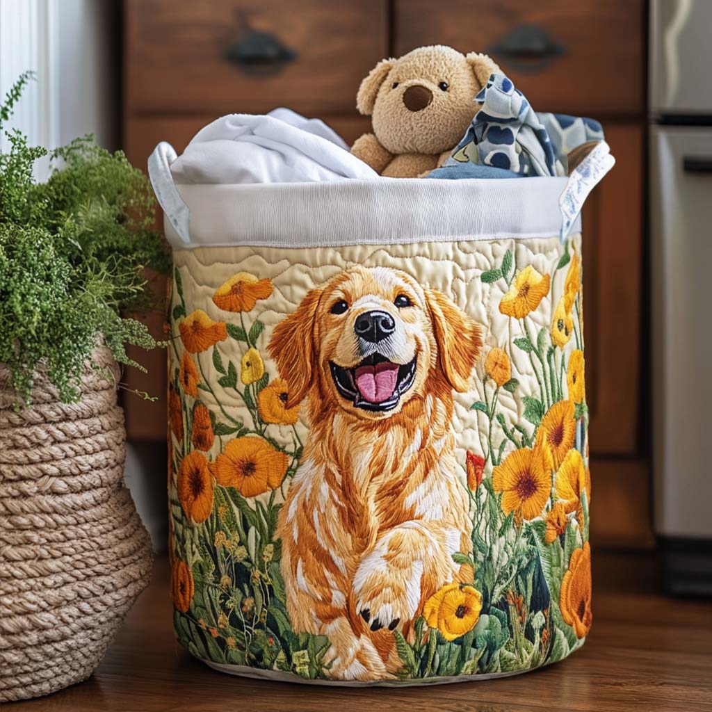 Καλάθι Απλύτων – Happy Golden Pup