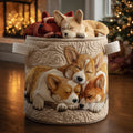 Καλάθι Απλύτων – Holiday Corgi Dreams
