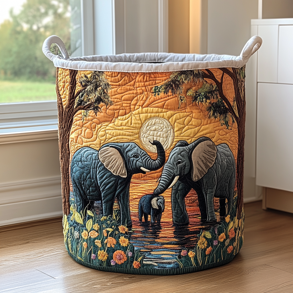Καλάθι Απλύτων – Rustic Elephant