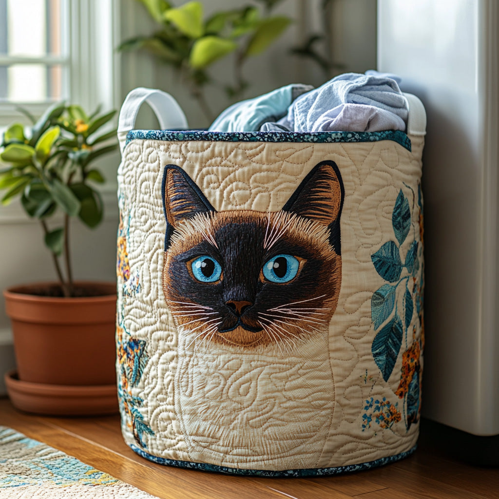 Καλάθι Απλύτων – Siamese Cat Joy