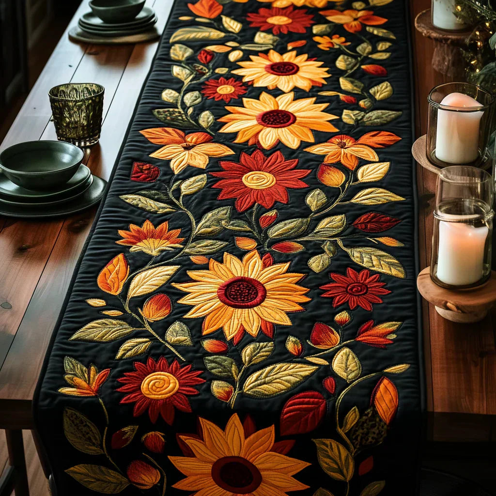 Καπιτονέ Ράνερ Τραπεζιού – Autumn Sunflowers
