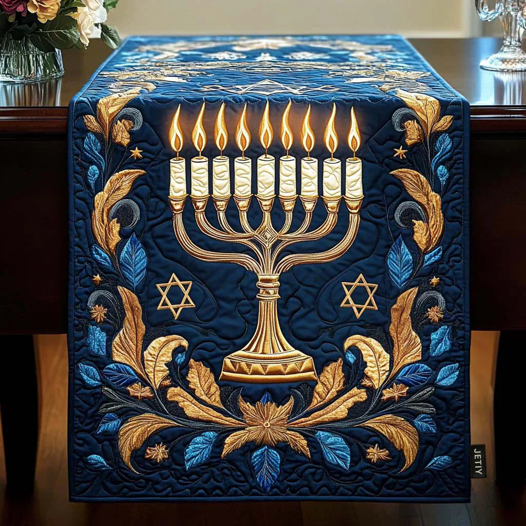 Καπιτονέ Ράνερ Τραπεζιού – Illuminated Menorah