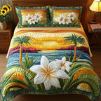 Καπιτονέ Σετ Κλινοσκεπασμάτων 3 Τεμαχίων – Aloha Style