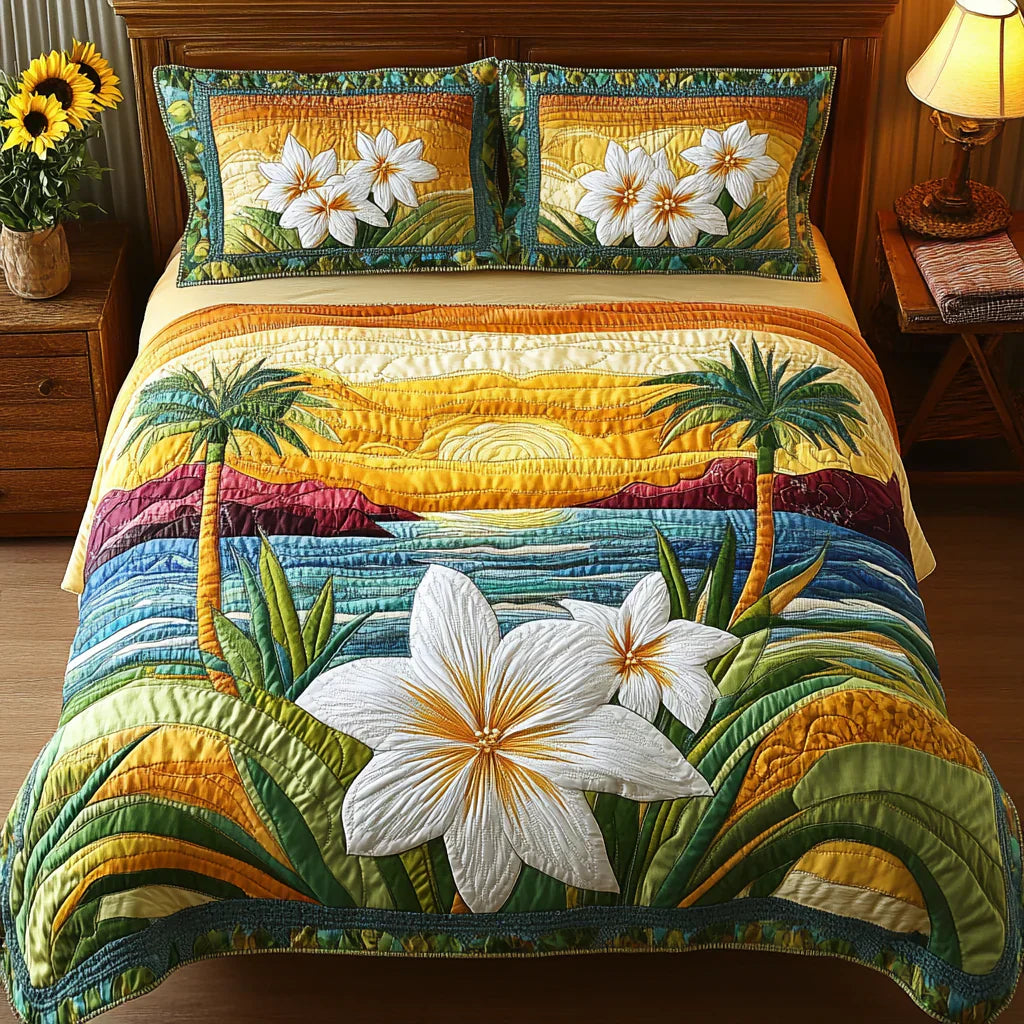 Καπιτονέ Σετ Κλινοσκεπασμάτων 3 Τεμαχίων – Aloha Style