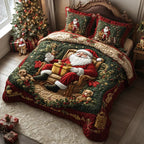 Καπιτονέ Σετ Κλινοσκεπασμάτων 3 Τεμαχίων – Santa Claus Charm