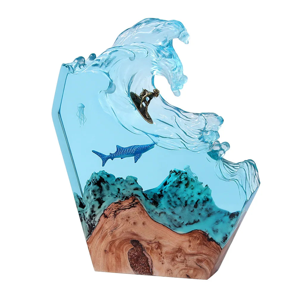 Λάμπα από Ρητίνη — Καρχαρίας στο Κύμα
