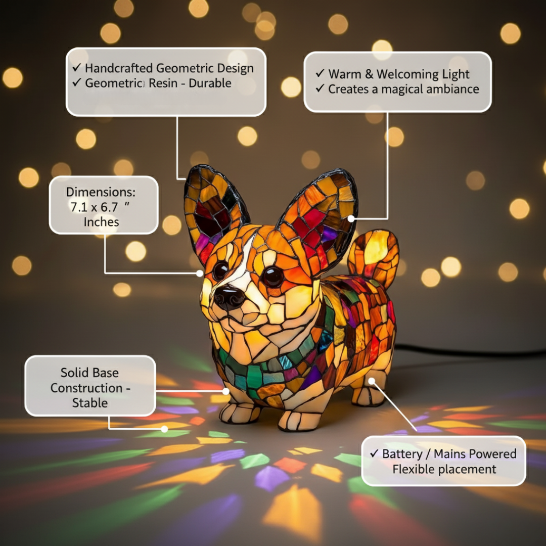 Λαμπερό Corgi – Καλλιτεχνική Φιγούρα